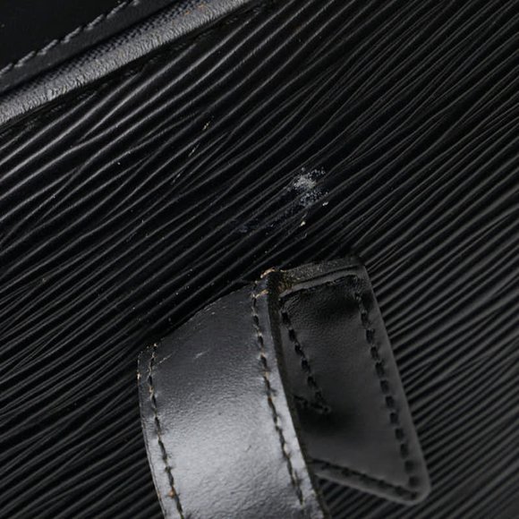 Louis Vuitton Epi Saint Jacques Shoulder Bag Handbag M52262 Noir Black Leathe...